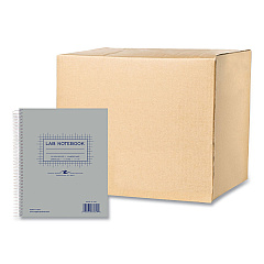 Roaring Spring Lab and Science Carbonless Notebook, Quad Rule (4 sq/in), Gray Cover, (100) 11 x 9 Sheets, 12/Carton (77647CS)