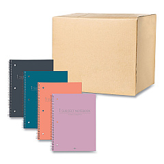 Roaring Spring Subject Wirebound Promo Notebook, 1-Subject, Med/College Rule, Assorted Cover, (70) 10.5 x 8 Sheets, 24/Carton (10034CS)