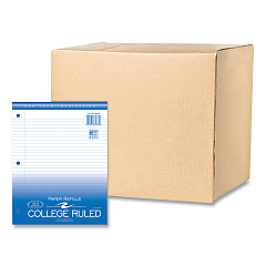 Roaring Spring Loose Leaf Paper, 8.5 x 11, 3-Hole Punched, College Rule, White, 150 Sheets/Pack, 24 Packs/Carton (83933CS)