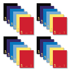 Roaring Spring Lefty Notebook, 1-Subject, Wide/Legal Rule, Assorted Cover Colors, (100) 10.5 x 8.5 Sheets, 24/Carton (13505CS)