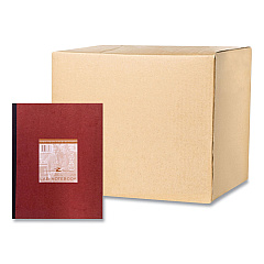 Roaring Spring Lab and Science Numbered Notebook, Quadrille Rule (4 sq/in), Red Cover, (76) 11.75 x 9.25 Sheets, 24/Carton (77648CS)
