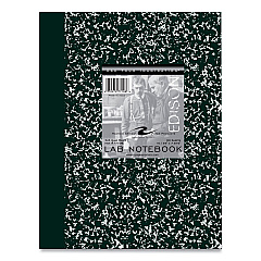 Roaring Spring Lab and Science Notebook, Quadrille Rule (5 sq in), Green Marble Cover, (60) 10.13 x 7.88 Sheets, 24/Carton (77108CS)