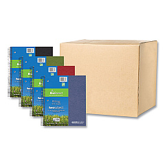 Roaring Spring Earthtones BioBased 2 Subject Notebook, Medium/College Rule, Randomly Assorted Covers, (100) 11 x 9 Sheets, 24/Carton (13364CS)
