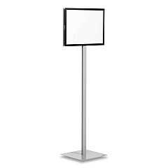 Durable Info Basic Floor Stand, 55.31" Tall, Black Stand, 11 x 17 Face (501157)