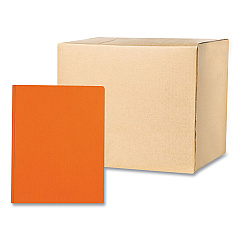 Roaring Spring Pocket Folder with 3 Fasteners, 0.5" Capacity, 11 x 8.5, Orange, 25/Box, 10 Boxes/Carton (54130CS)