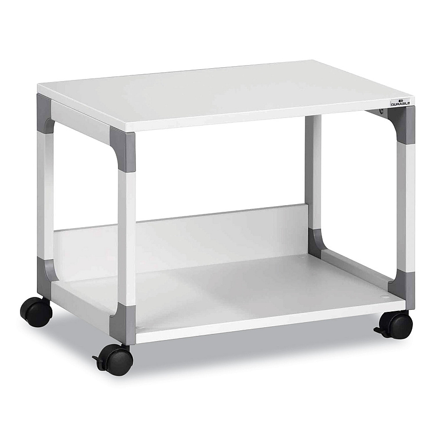 Durable System 48 Multi-Function Trolley, Metal, 2 Shelves, 23.6 x 18.7 x 17, Gray (371010)