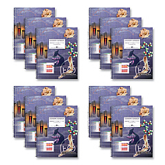 Roaring Spring Lab/Science Carbonless Notebook, Quad Rule (4 sq/in), Multicolor Cover, (100) 11x8.5 Sheets, 12/Carton (77650CS)