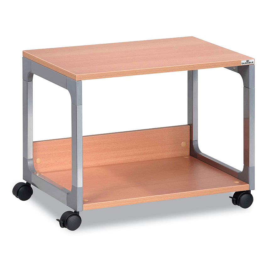 Durable System 48 Multi-Function Trolley, Metal, 2 Shelves, 23.6 x 18.7 x 17, Beech (3710124)