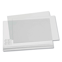 Durable Self-Adhesive Water-Resistant Sign Holder, 8.5 x 11, Clear Frame, 5/Pack (501619)