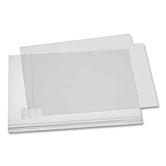 Durable Self-Adhesive Water-Resistant Sign Holder, 11 x 17, Clear Frame, 5/Pack (501719)