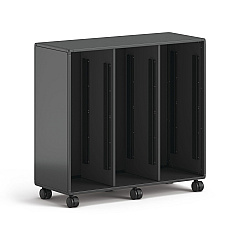 HON Class-ifi Tote Storage Cabinet, Three-Wide, 46.63" x 18.75" x 44.13", Charcoal Gray (EST3H3WNSSNA)