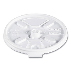 Dart Lift n' Lock Plastic Hot Cup Lids, Fits 10 oz Cups, White, 1,000/Carton (10FTL)