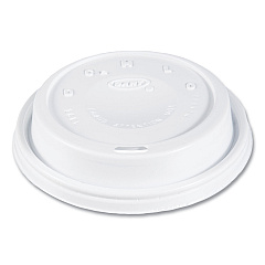 Dart Cappuccino Dome Sipper Lids, Fits 12 oz to 24 oz Cups, White, 1,000/Carton (16EL)