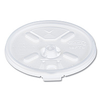 Dart Lift n' Lock Plastic Hot Cup Lids, With Straw Slot, Fits 12 oz to 24 oz Cups, Translucent, 100/Pack, 10 Packs/Carton (16FTLS)