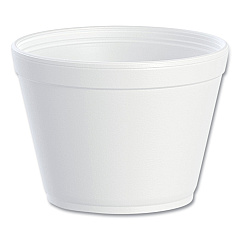 Dart Foam Containers,16 oz, White, 25/Bag, 20 Bags/Carton (16MJ32)