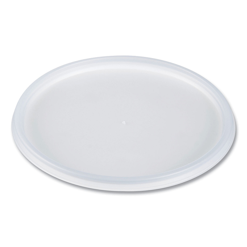 Dart Plastic Lids for Foam Containers, Flat, Vented, Fits 24-32 oz, Translucent, 500/Carton (48JL)