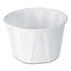 Dart Paper Portion Cups, 2 oz, White, 250/Bag, 20 Bags/Carton (200)