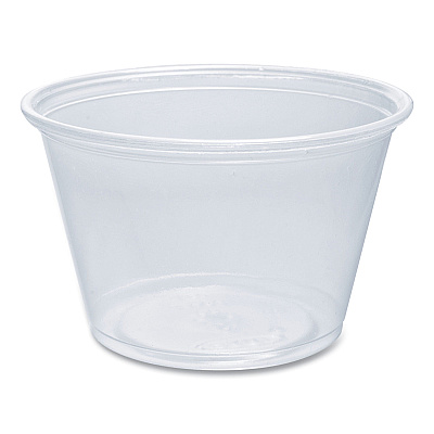 Dart Conex Complements Portion/Medicine Cups, 4 oz, Clear, 125/Bag, 20 Bags/Carton (400PC)