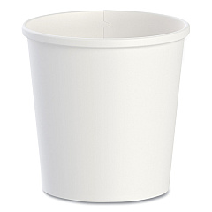 Dart Flexstyle Double Poly Paper Containers, 16 oz, White, 25/Pack, 20 Packs/Carton (H4165U)