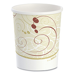 Dart Flexstyle Double Poly Paper Containers, 32 oz, Symphony Design, 500/Carton (H4325SYM)
