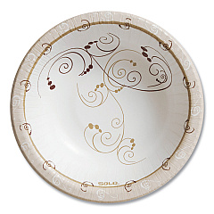 Dart Symphony Paper Dinnerware, Heavyweight Bowl, 12 oz, Tan, 125/Pack, 8 Packs/Carton (HB12J8001CT)