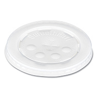 Dart Polystyrene Cold Cup Lids, Fits 12 oz to 24 oz Cups, Translucent, 125/Pack, 16 Packs/Carton (L16BL)