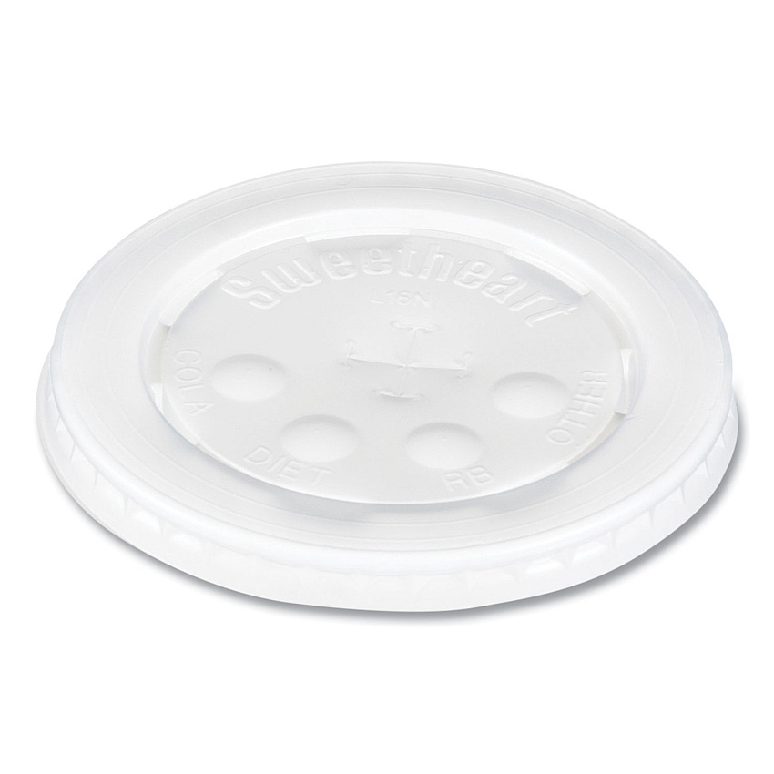 Dart Polystyrene Cold Cup Lids, Fits 12 oz to 24 oz Cups, Translucent, 125/Pack, 16 Packs/Carton (L16BL)