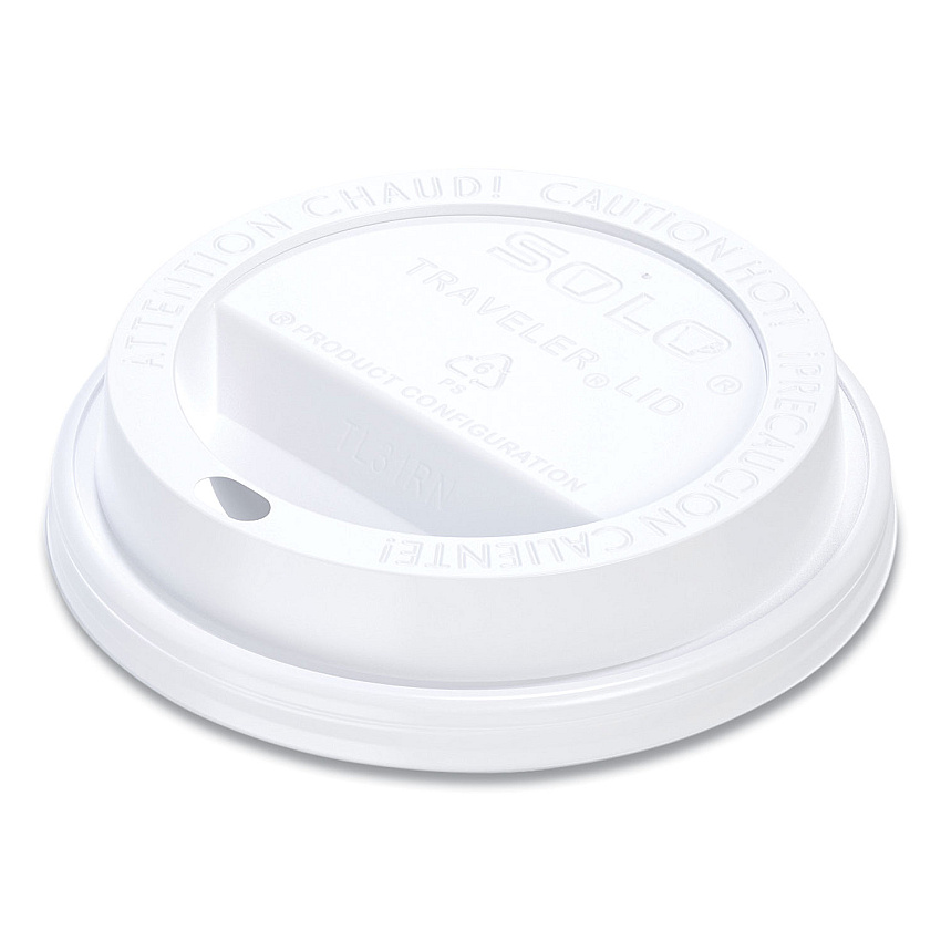Dart Traveler Cappuccino Style Dome Lid, Fits 10 oz Cups, White, 100/Pack, 10 Packs/Carton (TL31R2)