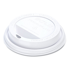 Dart Traveler Cappuccino Style Dome Lid, Polystyrene, Fits 10 oz to 24 oz Hot Cups, White, 100/Pack, 10 Packs/Carton (TLP316)