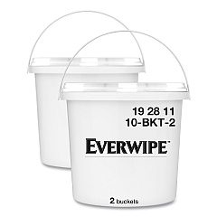 Everwipe High Volume Wet Wipe Centerpull Resealable Bucket , 12 x 12 x 12, White, 2/Carton (192811)