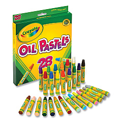 Crayola Oil Pastels, 28 Assorted Colors, 28/Pack (524628)