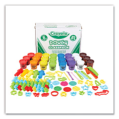 Crayola Dough Classpack, 3 oz, 8 Assorted Colors with 81 Modeling Tools (570172)