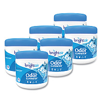 BRIGHT Air Super Odor Eliminator, Cool and Clean, Blue, 14 oz Jar, 6/Carton (900090CT)