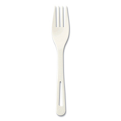 World Centric Cutlery Dispenser Refills, Fork, Plastic, White, 100/Bag, 10 Bags/Carton (FOPS6DP)