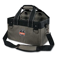 ergodyne Arsenal 5844 Bucket Truck Tool Bag with Tethering Attachment Points, 8 Compartments, 13 x 7.5 x 7.5, Gray (13742)