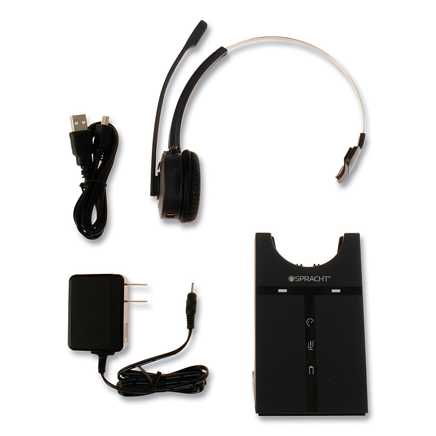 Spracht ZuM Maestro USB Softphone Headset, Monaural, Over-the-Head, Black (HS3010)