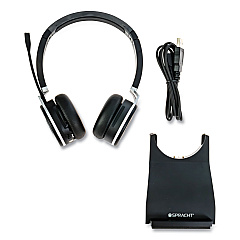 Spracht ZuM BT Prestige Headset, Binaural, Over-the-Head, Black (ZUMBTP400)