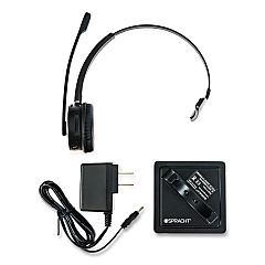 Spracht ZuM Maestro Bluetooth Headset, Monaural, Over-the-Head, Black (HS2050)