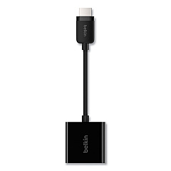 Belkin HDMI to VGA Adapter with Micro-USB Power, 9.8", Black (AV10170BT)