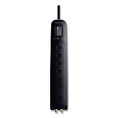 Belkin Ultimate Surge Protector, 7 AC Outlets, 4 ft Cord, 2,000 J, Black (BV10703004BK)