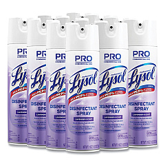 Lysol Disinfectant Spray, Lavender, 19 oz Aerosol Spray, 12/Carton (89097CT)