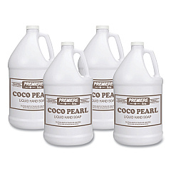 Kess Coco Pearl Liquid Hand Soap, Coconut Scent, 128 oz Bottle, 4/Carton