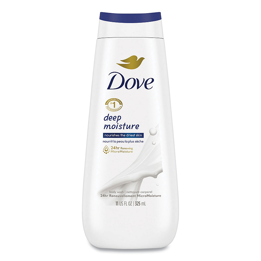 Diversey Dove Body Wash Deep Moisture, 12 oz Bottle, 6/Carton (CB123410)