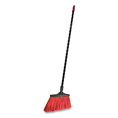 O-Cedar Commercial MaxiStrong Angle Broom, 56" Handle, Black, 6/Carton (CB064205)