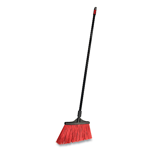 O-Cedar Commercial MaxiStrong Angle Broom, 56" Handle, Black, 6/Carton (CB064205)