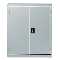 Alera Economy Assembled Storage Cabinets, 3 Shelves, 36" x 18" x 42", Light Gray (ALEHCM4218LG)