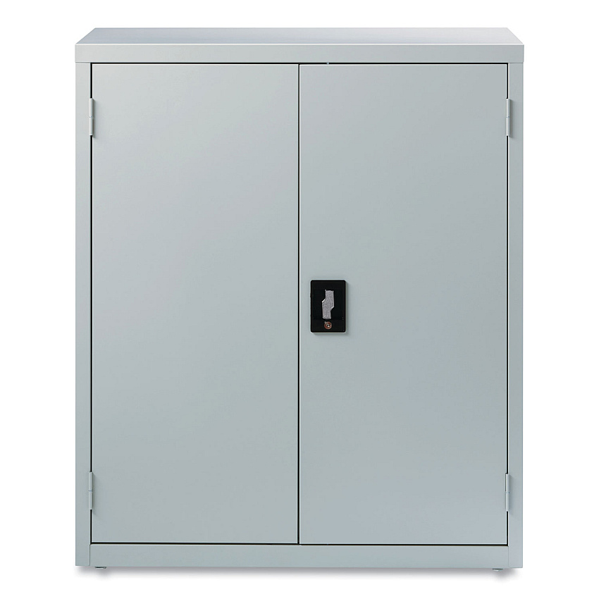 Alera Economy Assembled Storage Cabinets, 3 Shelves, 36" x 18" x 42", Light Gray (ALEHCM4218LG)