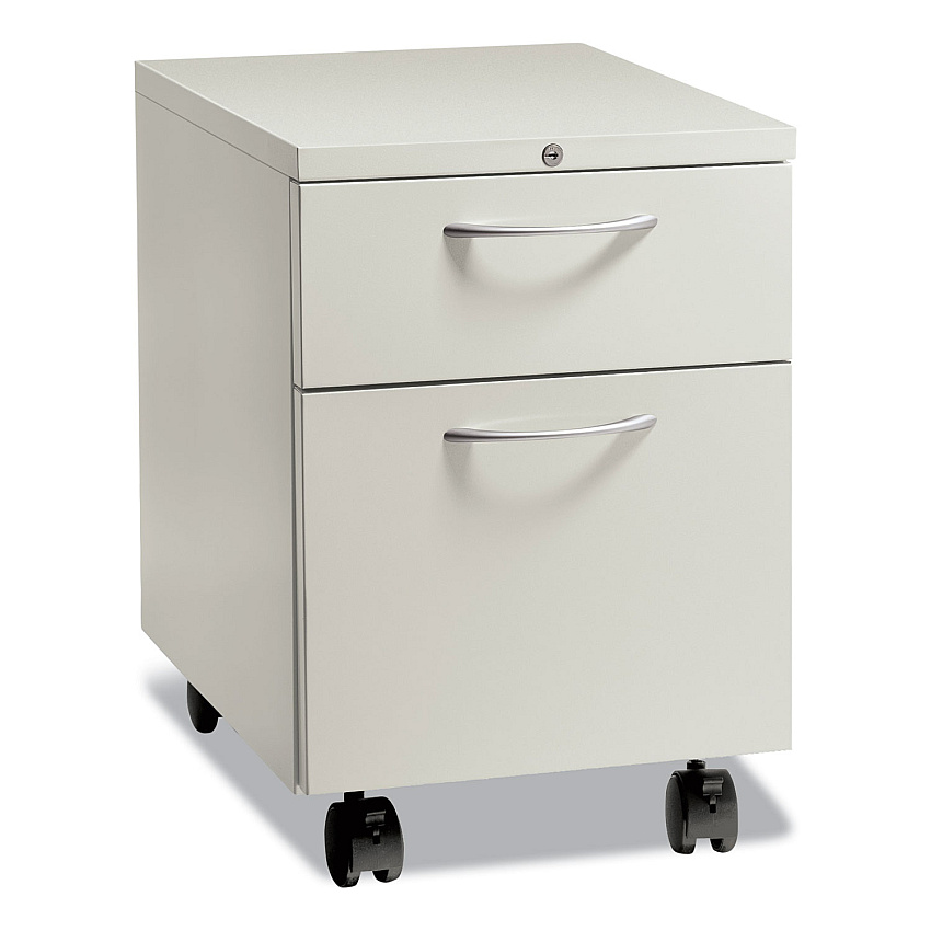 HON Flagship Mobile Pedestal, Left or Right, 2-Drawer: Box/File, Letter, Loft, 15 x 22.88 x 22 (15923ALLOFT)