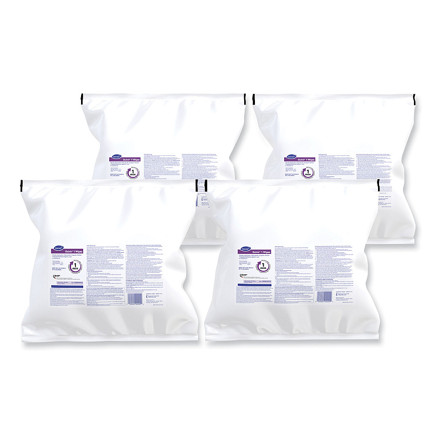 Diversey Oxivir 1 Wipes, 11 x 12, Cherry Almond Scent, 160/Refill Pack, 4/Carton (100850925)