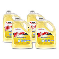 Windex Multi-Surface Disinfectant Cleaner, Citrus, 1 gal Bottle, 4/Carton (682265)